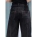 Classy Black High Waist Pockets Patchwork Cotton Denim Pants Summer