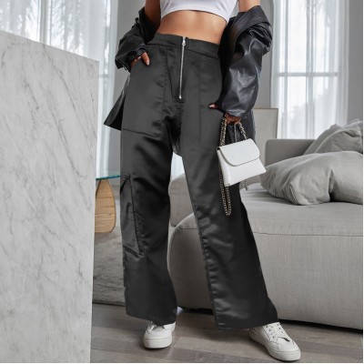 European and American cross-border foreign trade women's overalls High waist slim casual pants Wide leg pants Women's summer pants Women's summer