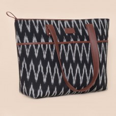 Ikat Wave Tote Bag